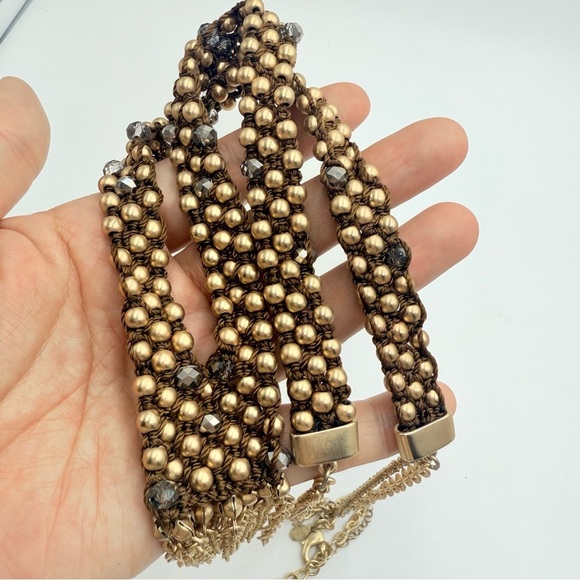 Chico's Long Gold Tone Y Necklace With Tassel - Picture 4 of 7